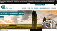 Desktop Screenshot of orkney.uhi.ac.uk